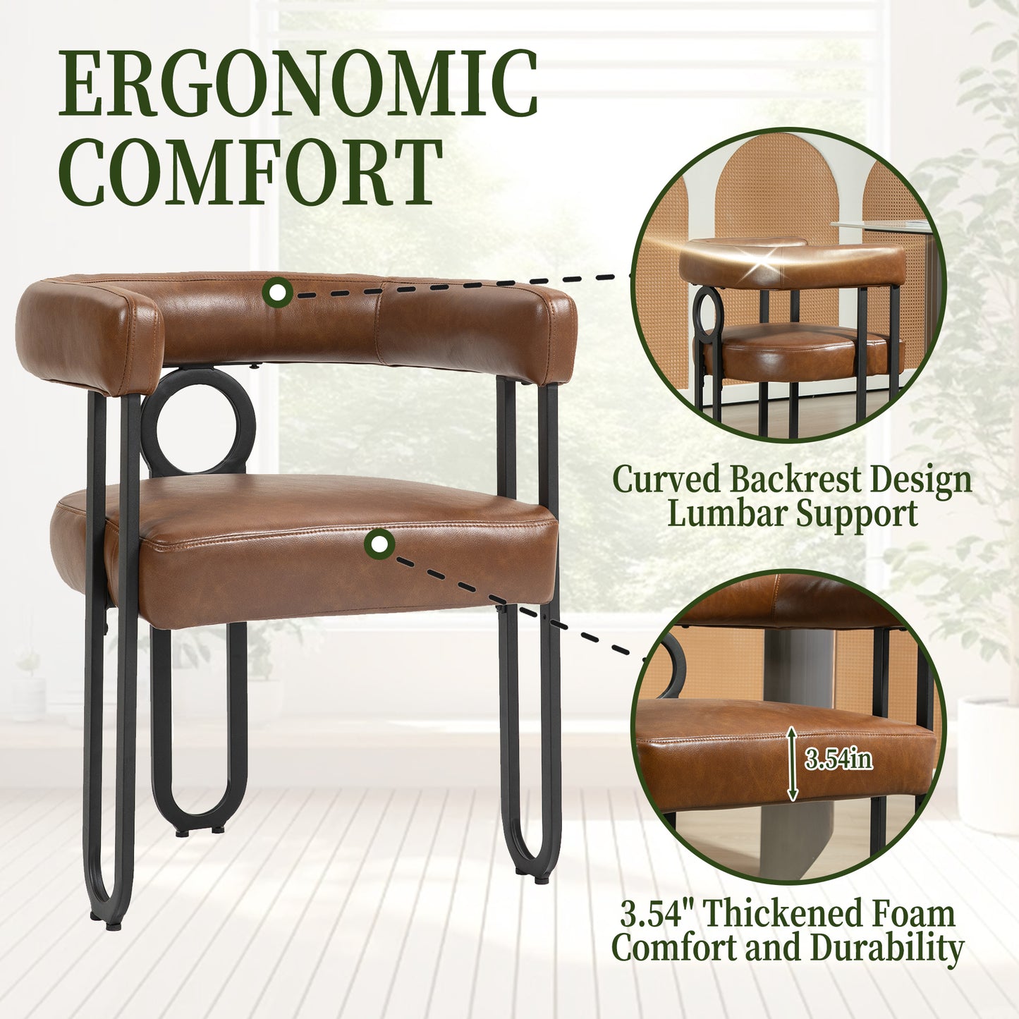 Napa Contemporary Fabric Upholstered Barrel Chairs