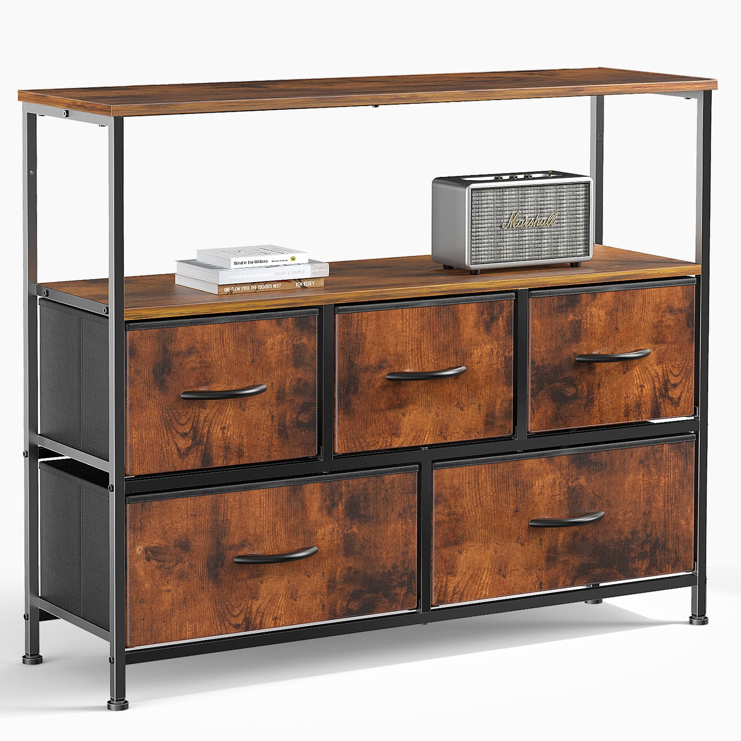 Silverleaf Modern Fabric Bedroom Dresser