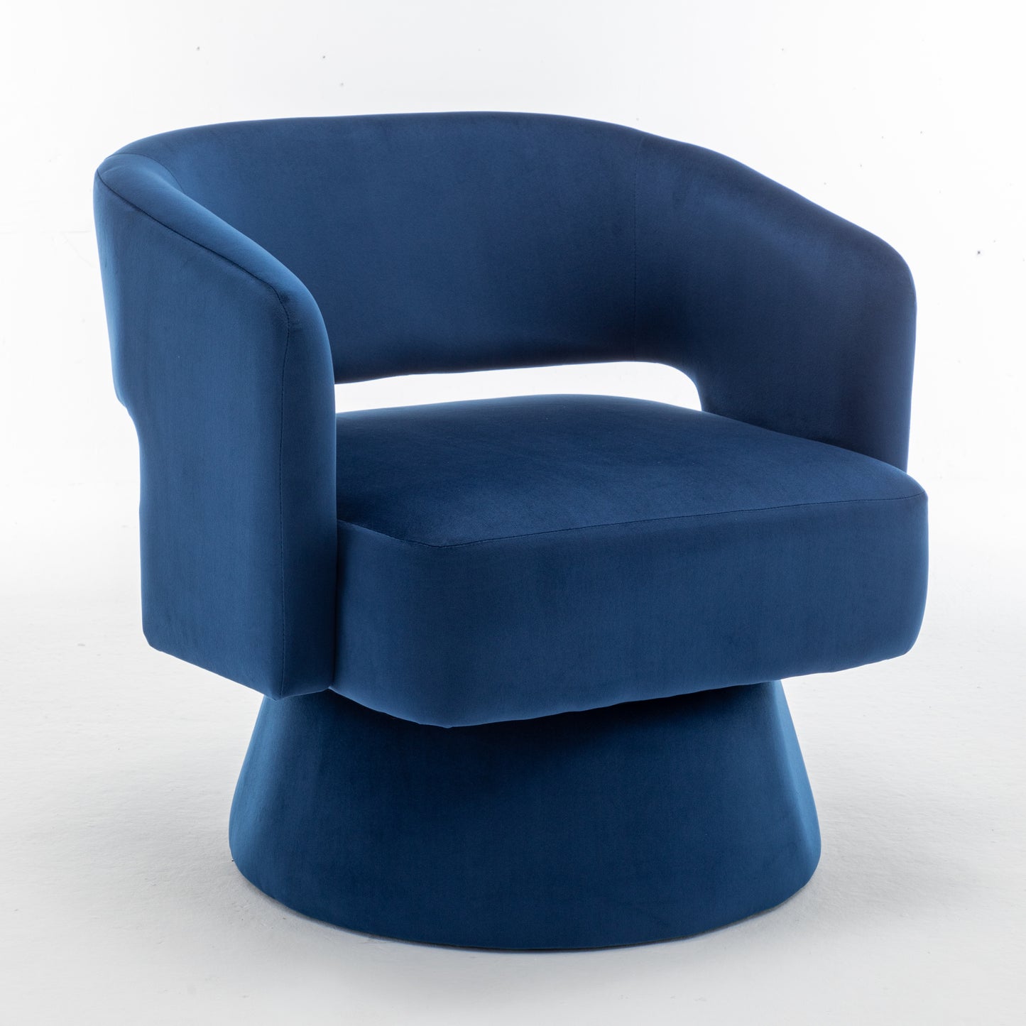 Elmcrest Traditional Velvet Swivel Accent Chair
