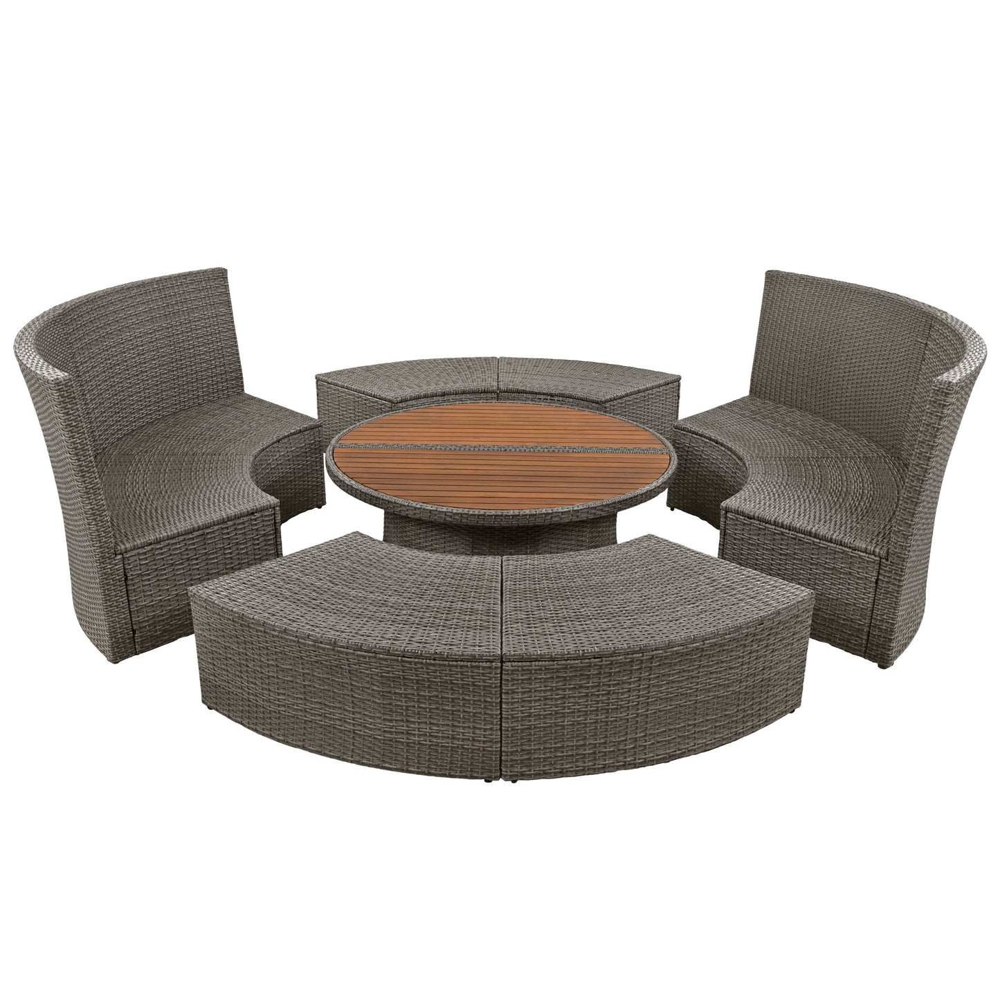 Justo Modern Patio Rattan Daybed