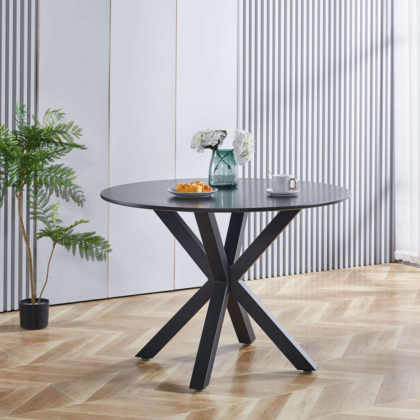 Amity Mid-Century Pedestal Dining Table