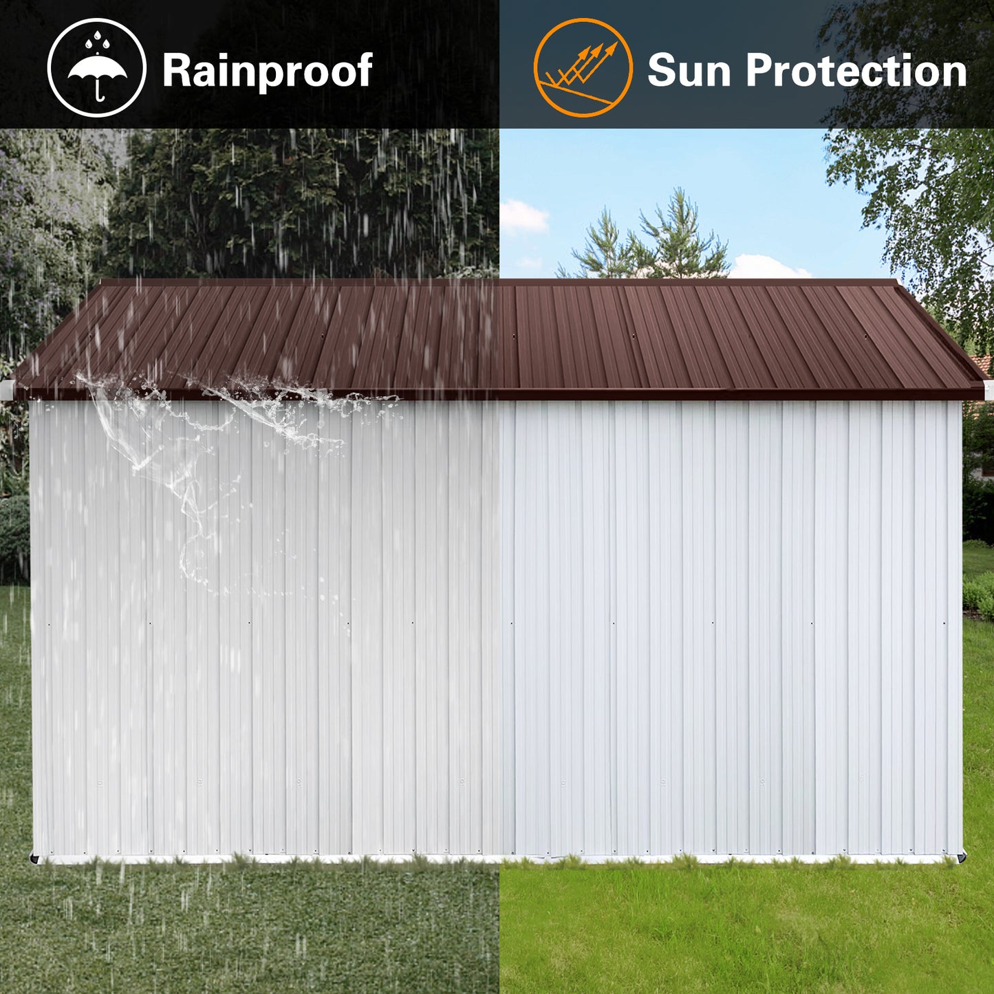 Healdsburg Industrial Metal Outdoor Storage Shed