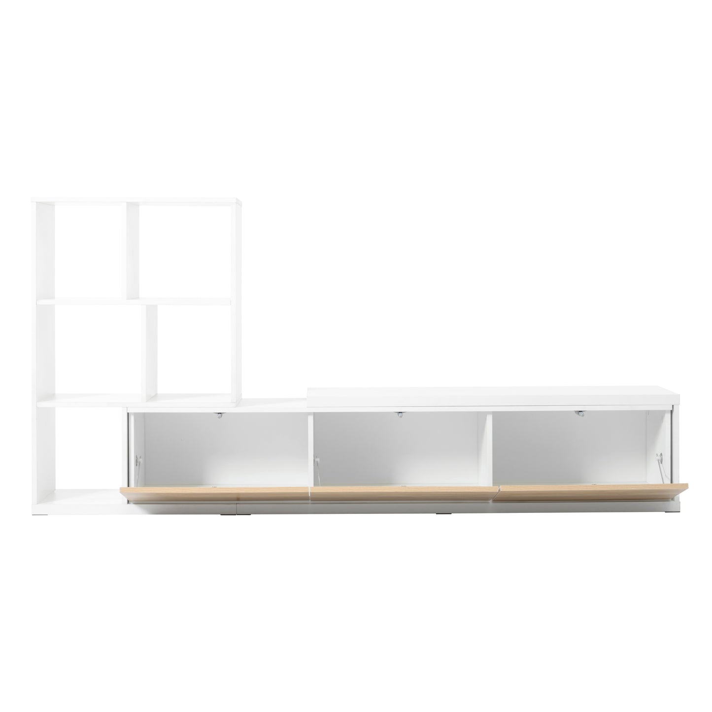 Amity Modern Extendable TV Stand Entertainment Center