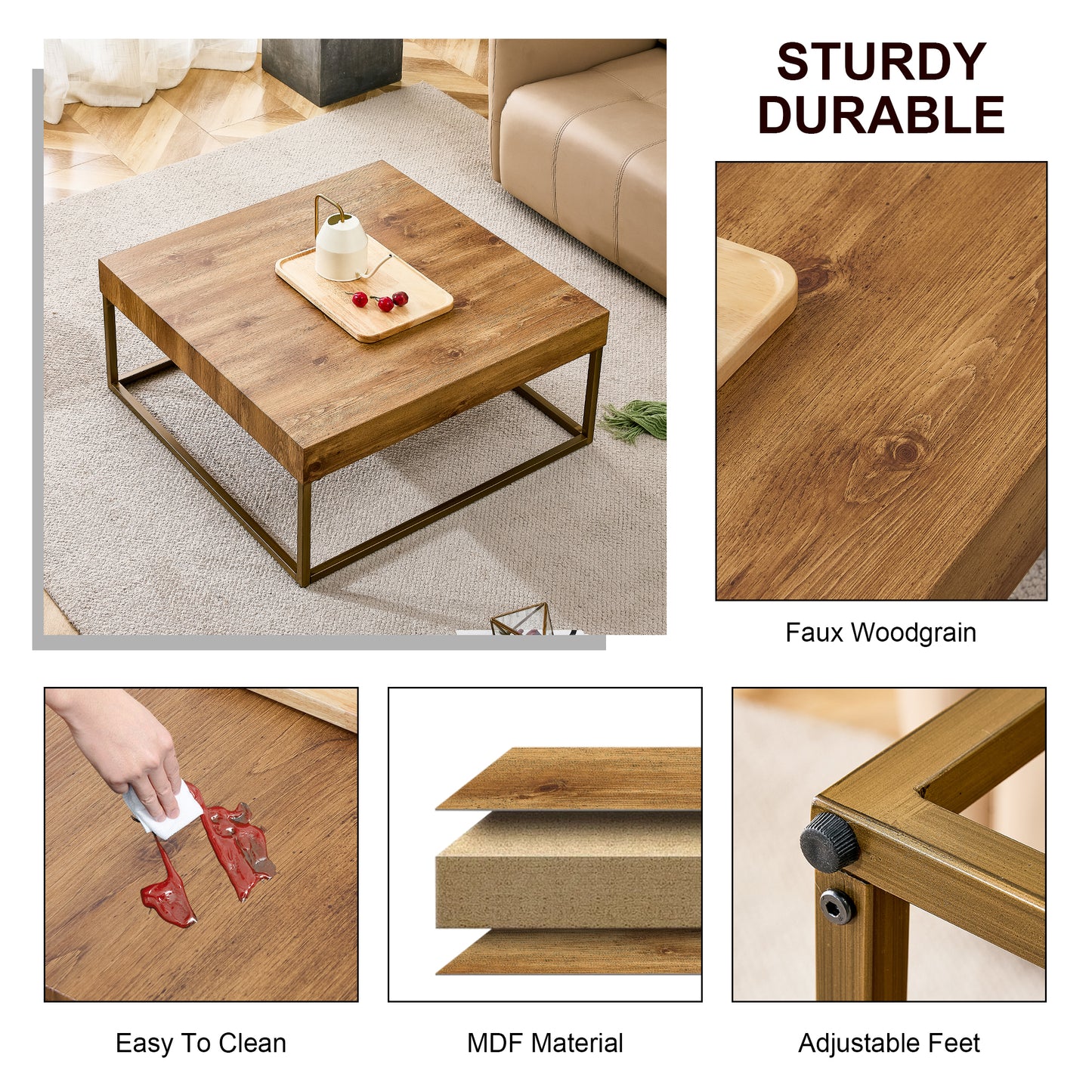 Westport Modern Rectangular Coffee Table