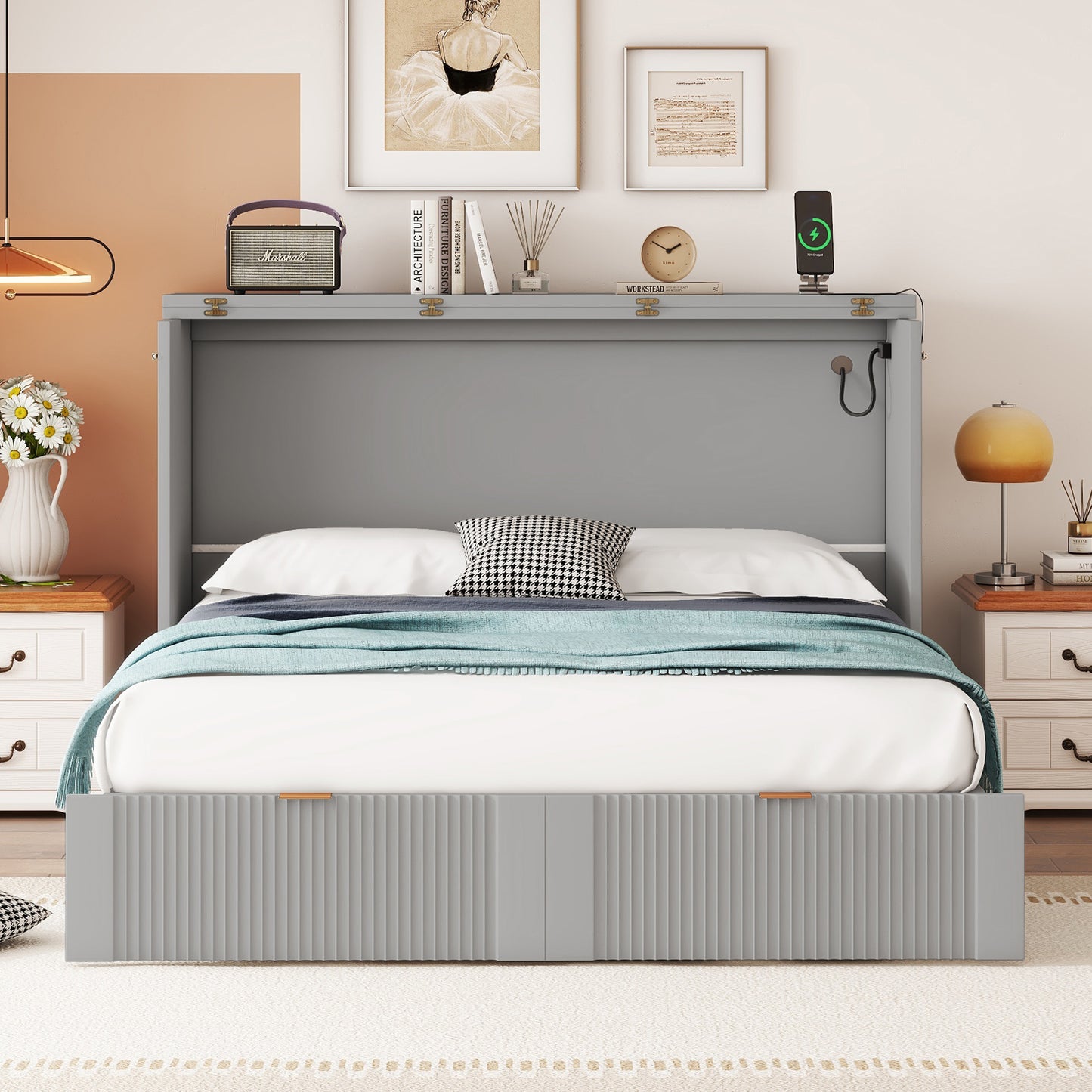Marcel Modern Bed Drawer Combo