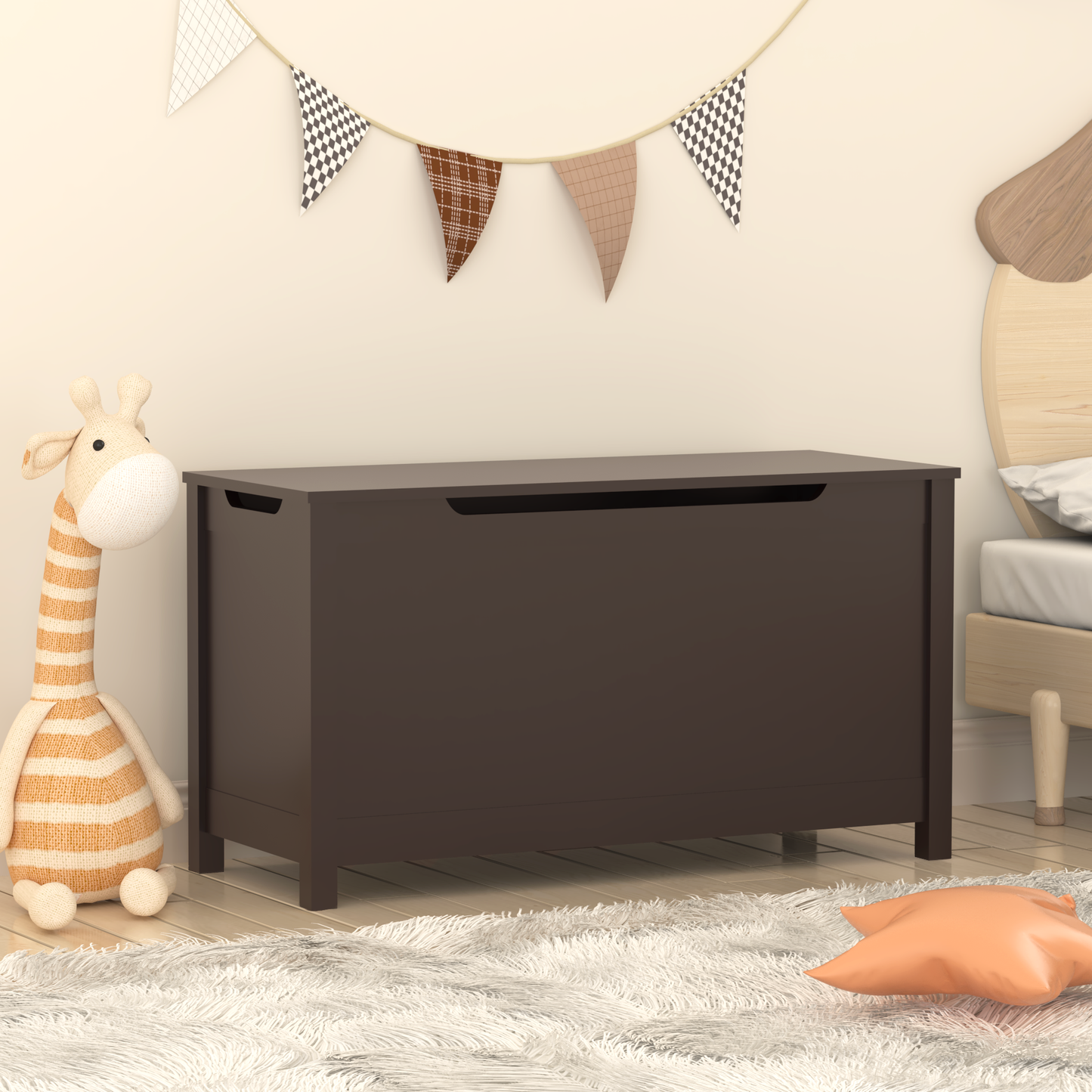 Luz Craftsman Wooden Toy Storage Box