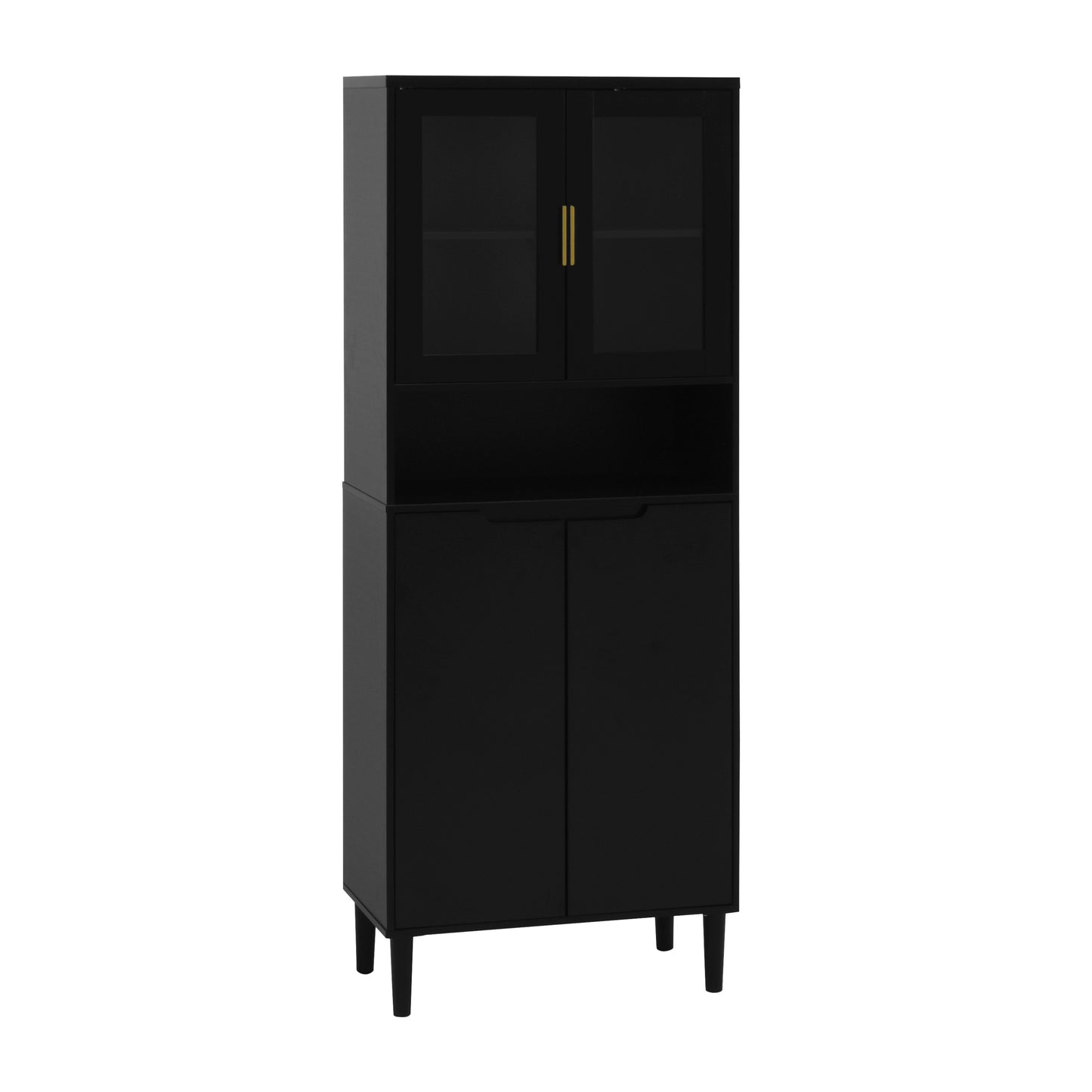 Sonoma Modern Glass Storage Bedroom Cabinet