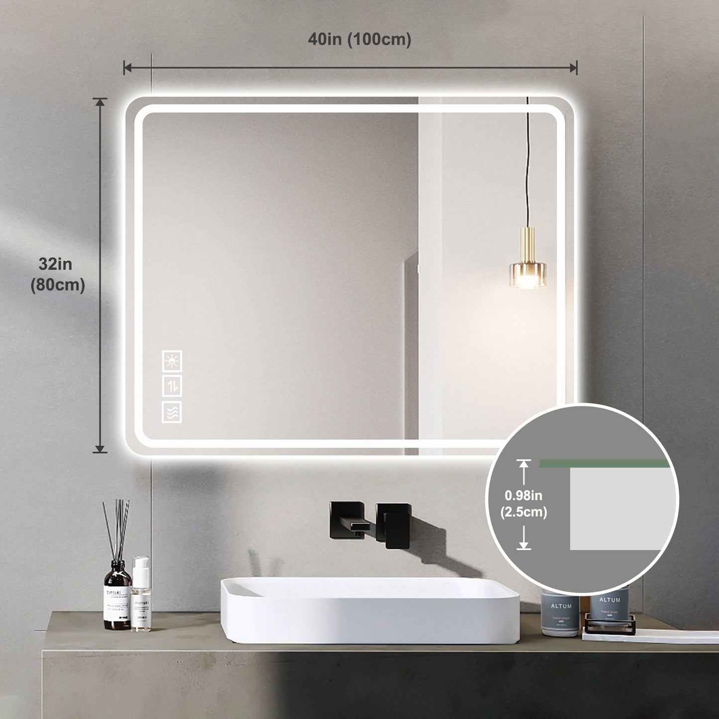 Oakridge Modern LED Vanity Mirror