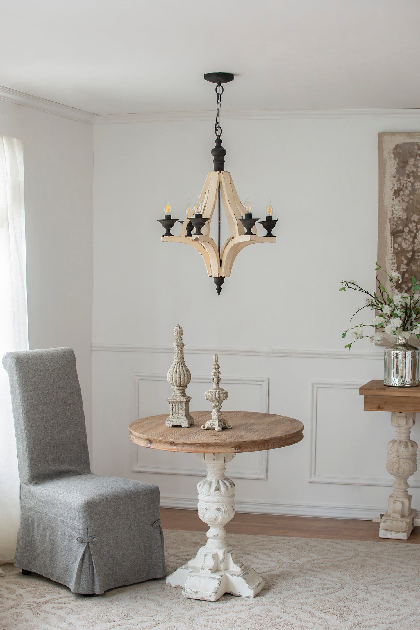 Cleo Contemporary Crystal Flush Ceiling Light