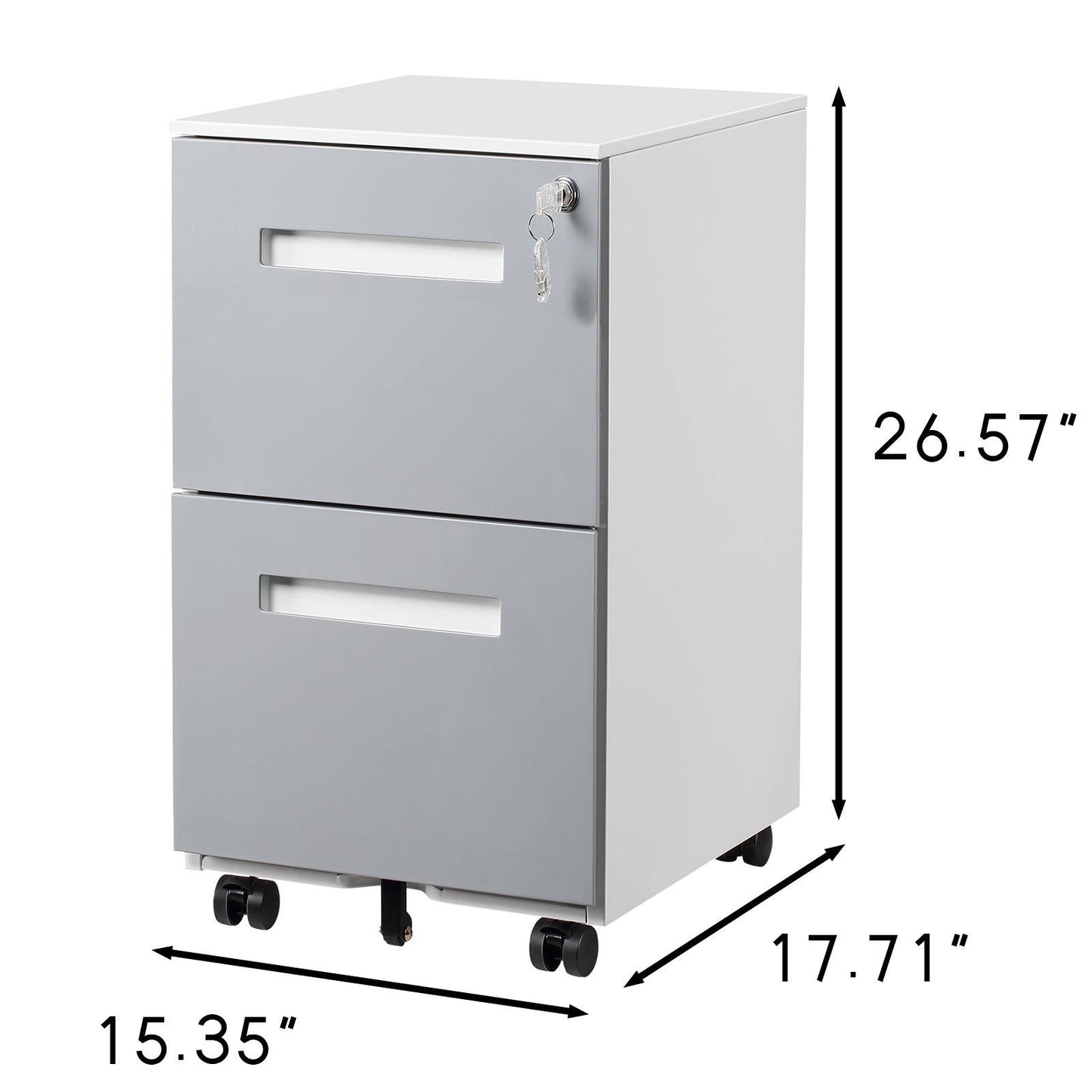 Healdsburg Modern Rolling File Cabinet