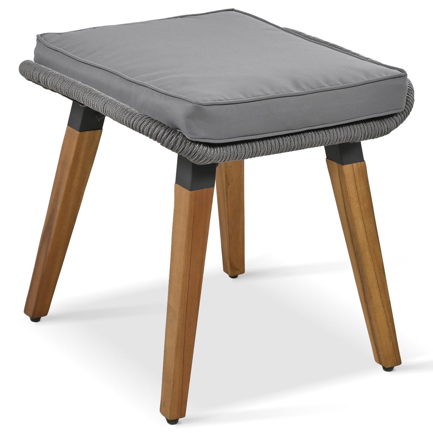 Calista Contemporary Outdoor Acacia Patio Set