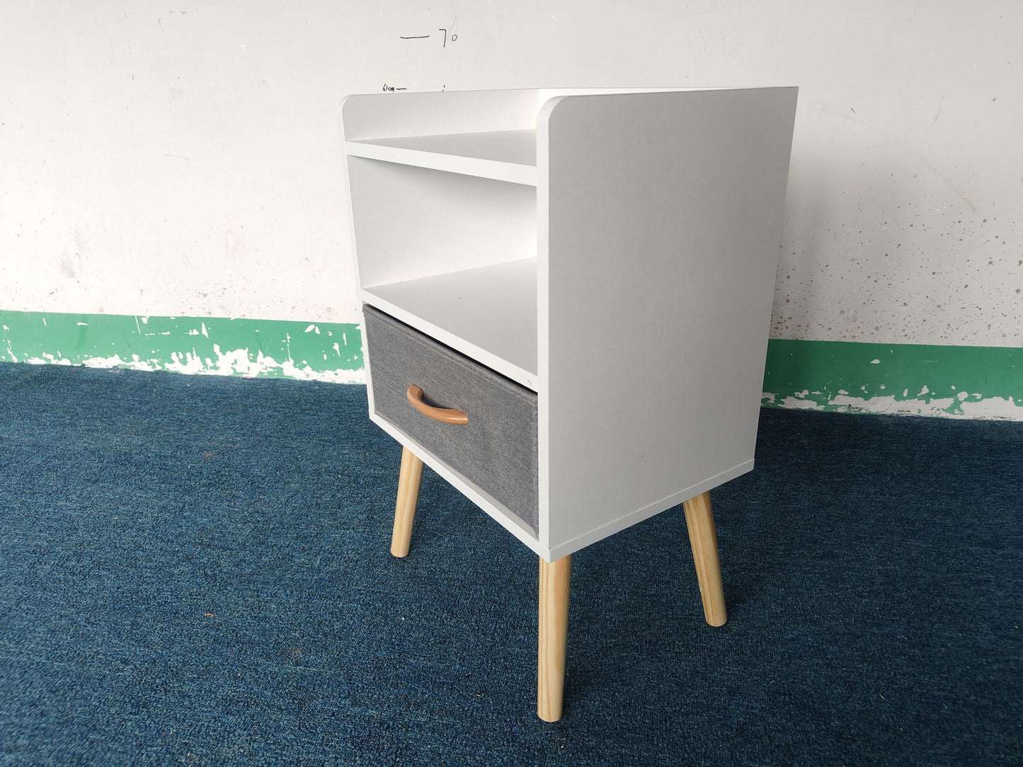 Jiron Contemporary Fabric Drawer Nightstand