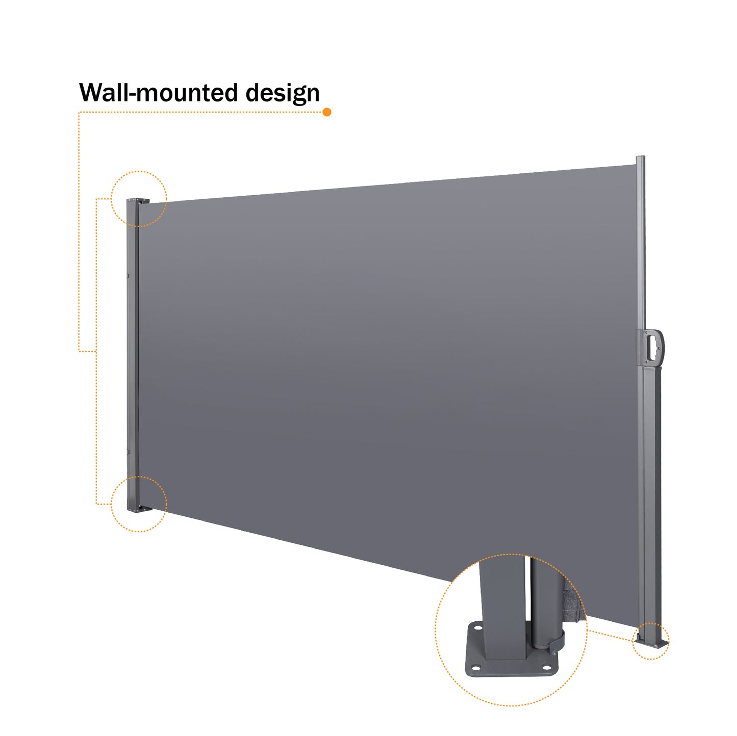 Somerset Contemporary Retractable Privacy Screen