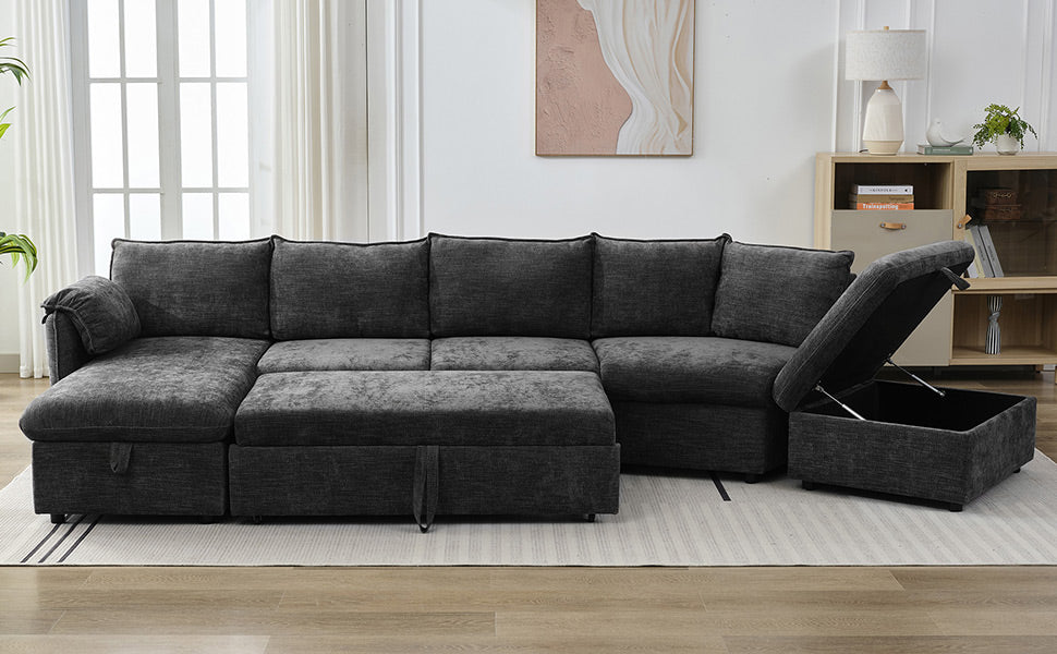 Sonoma Modern Pull-out Couch Sectional
