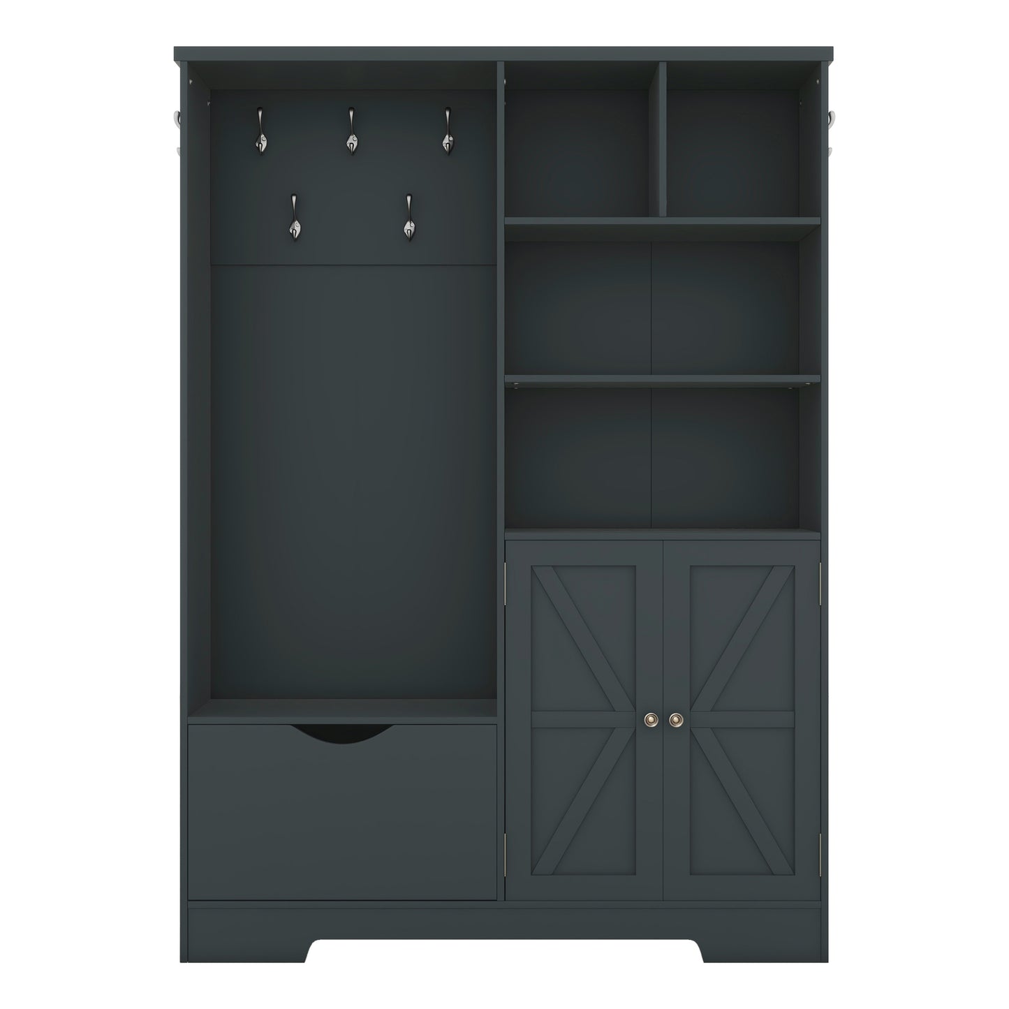 Calista Modern Elegant Storage Coat Rack