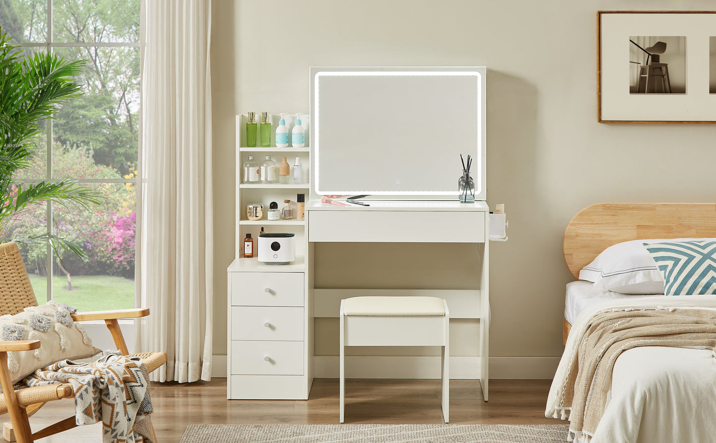 Warmsprings Contemporary Elegant Vanity Desk