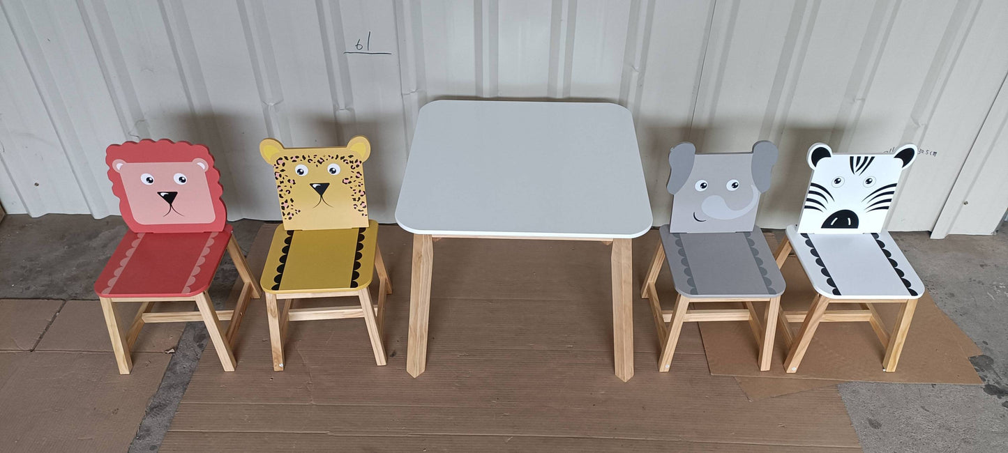 Lula Craftsman Kids Animal Table Set