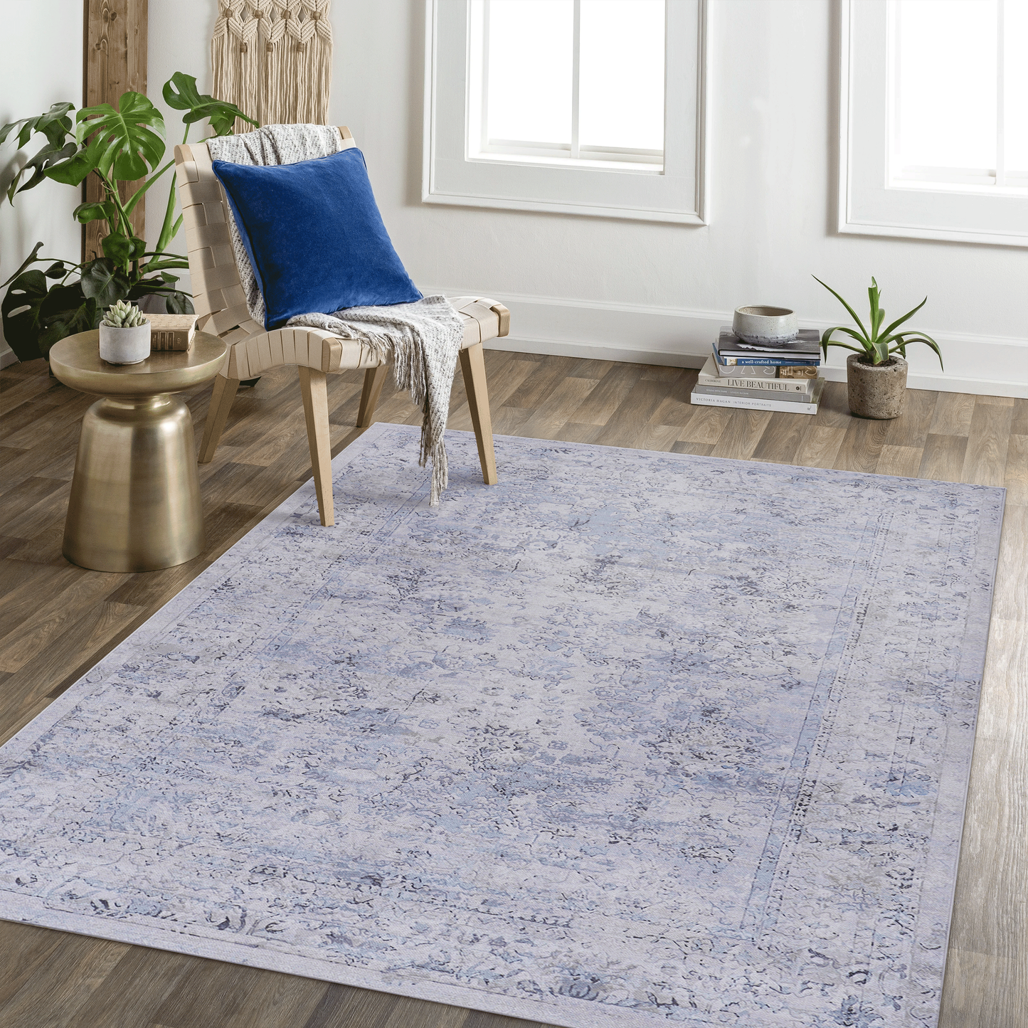 Jiron Contemporary Low-Pile Washable Rug