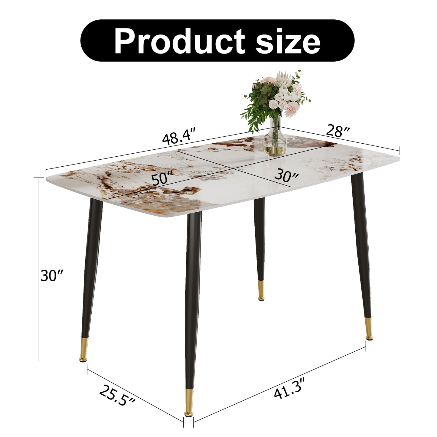 Bartholomew Modern Lunar Dining Table