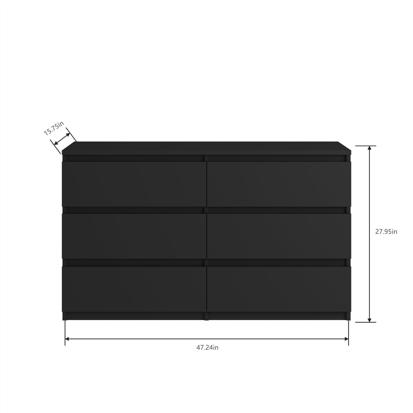 Calista Contemporary Large Chest of Drawers