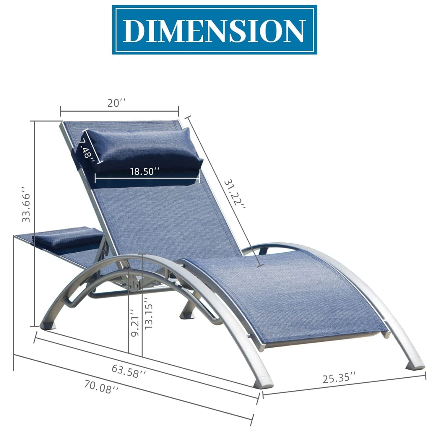 Calista Contemporary Outdoor Chaise Lounge