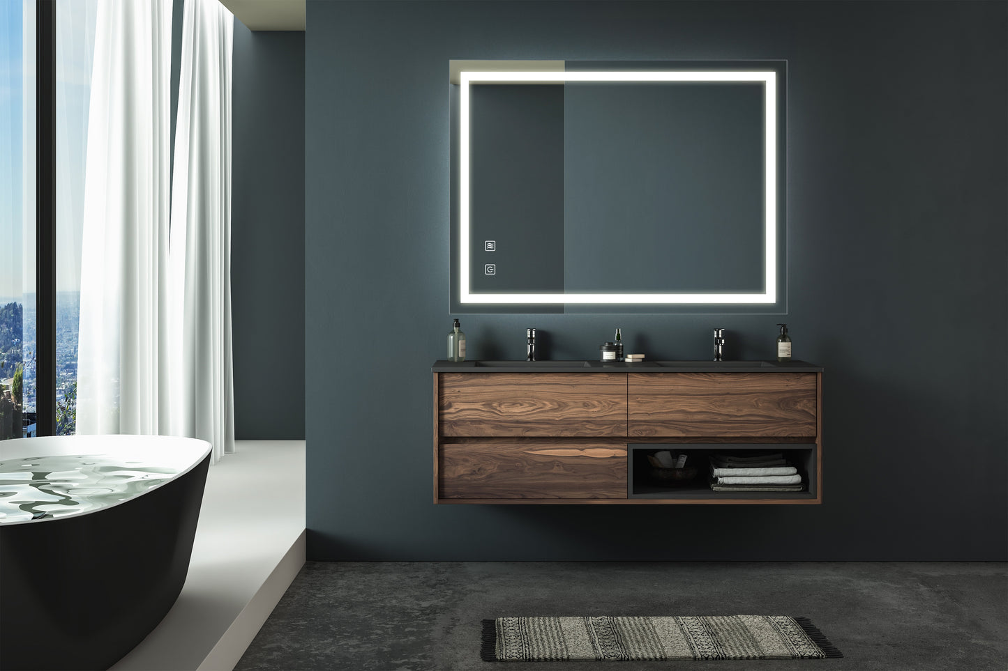 Marcel Contemporary Vanity Mirror
