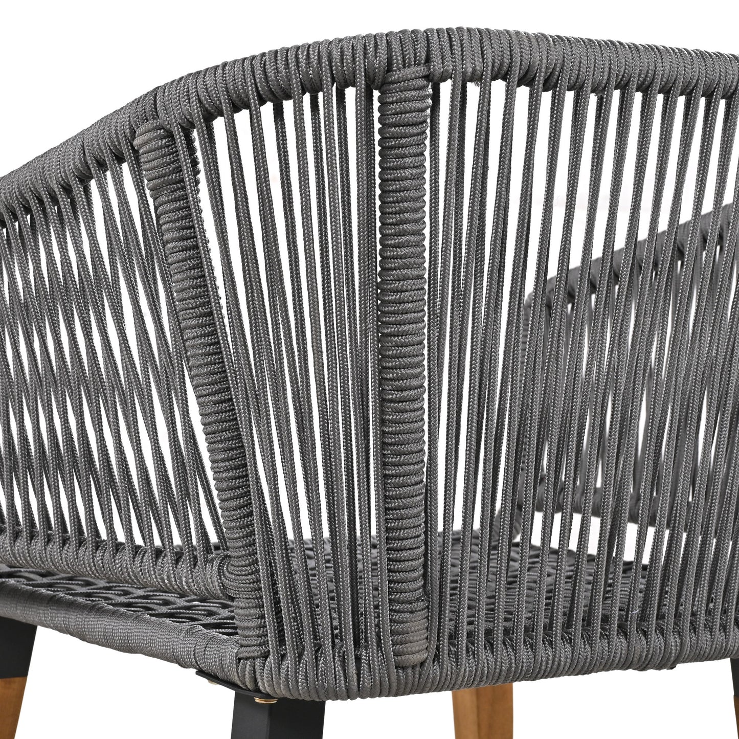 Calista Contemporary Outdoor Acacia Patio Set