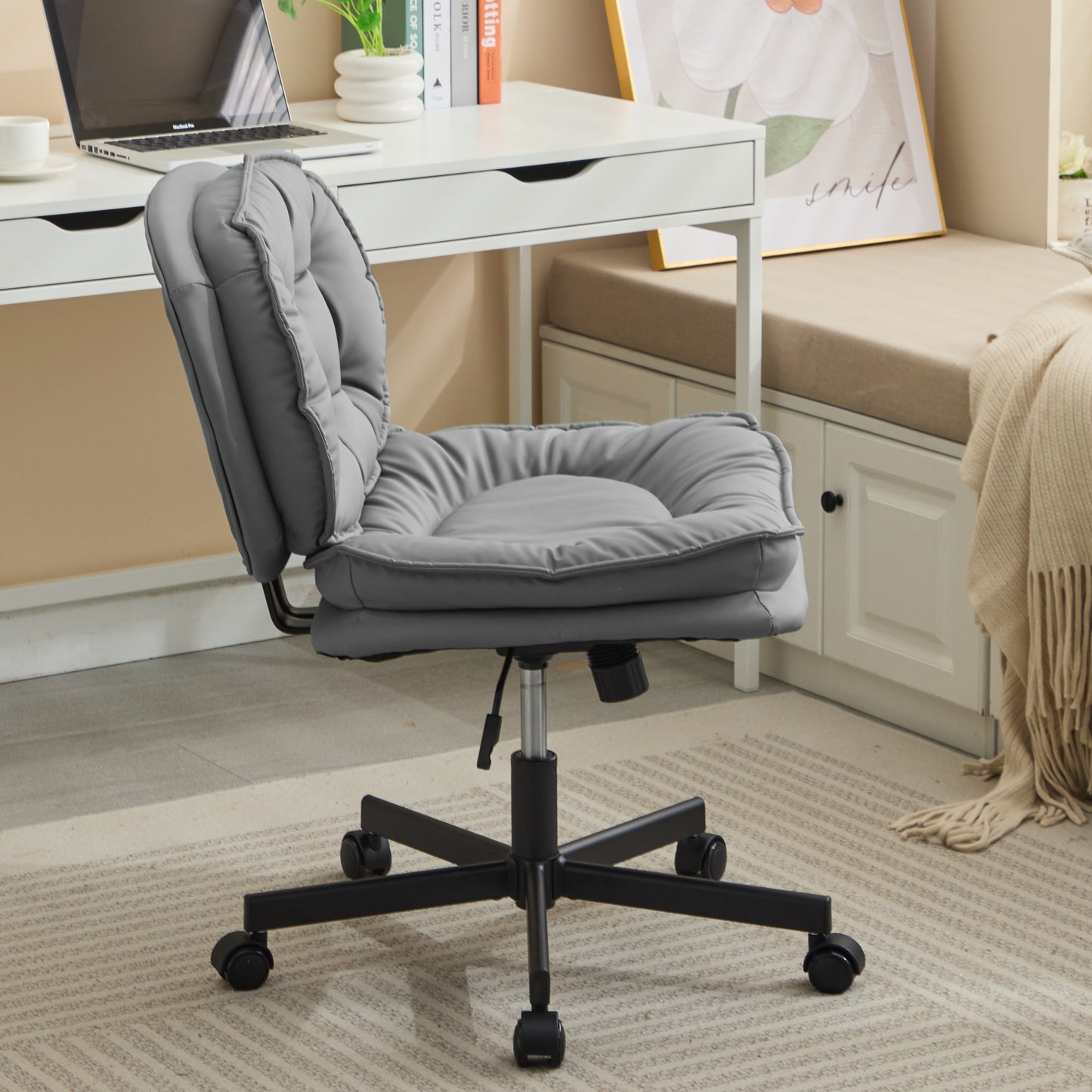 Fitch Mid-Century Armless Fiber Desk Chair