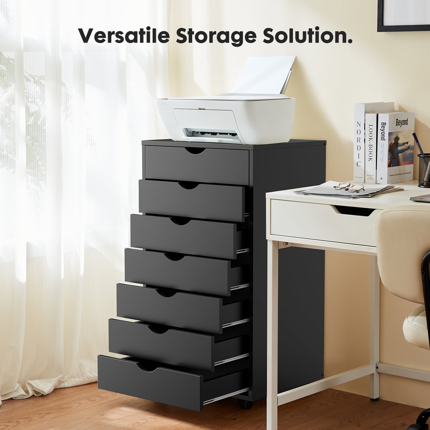 Fremont Modern 7-Drawer Chest Office Cabinet
