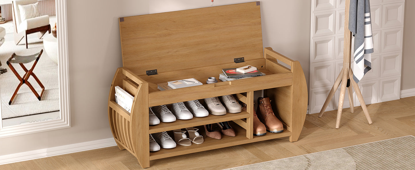 Cleo Mid-Century Retro Storage Bench