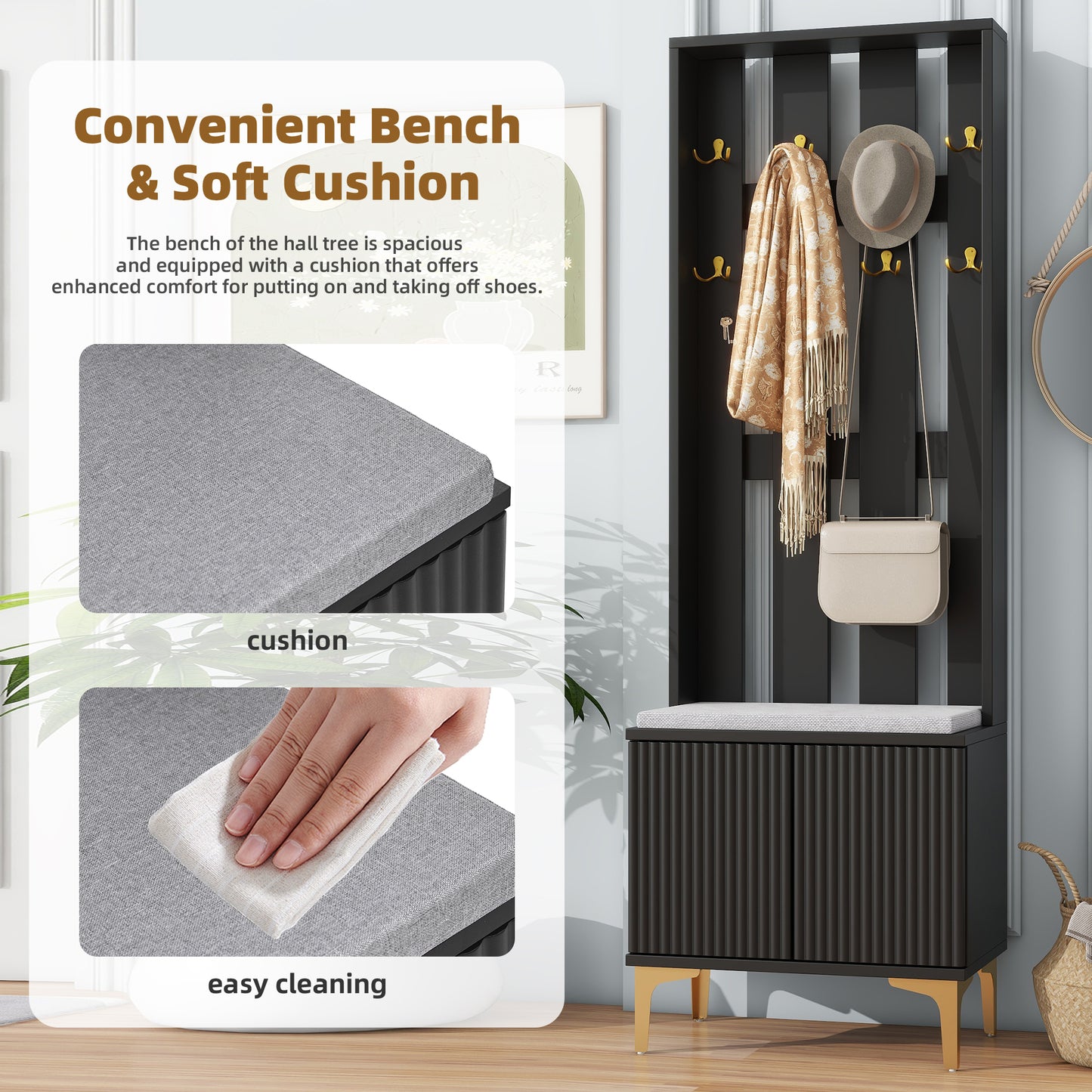 Warmsprings Modern Luxury Storage Coat Racks