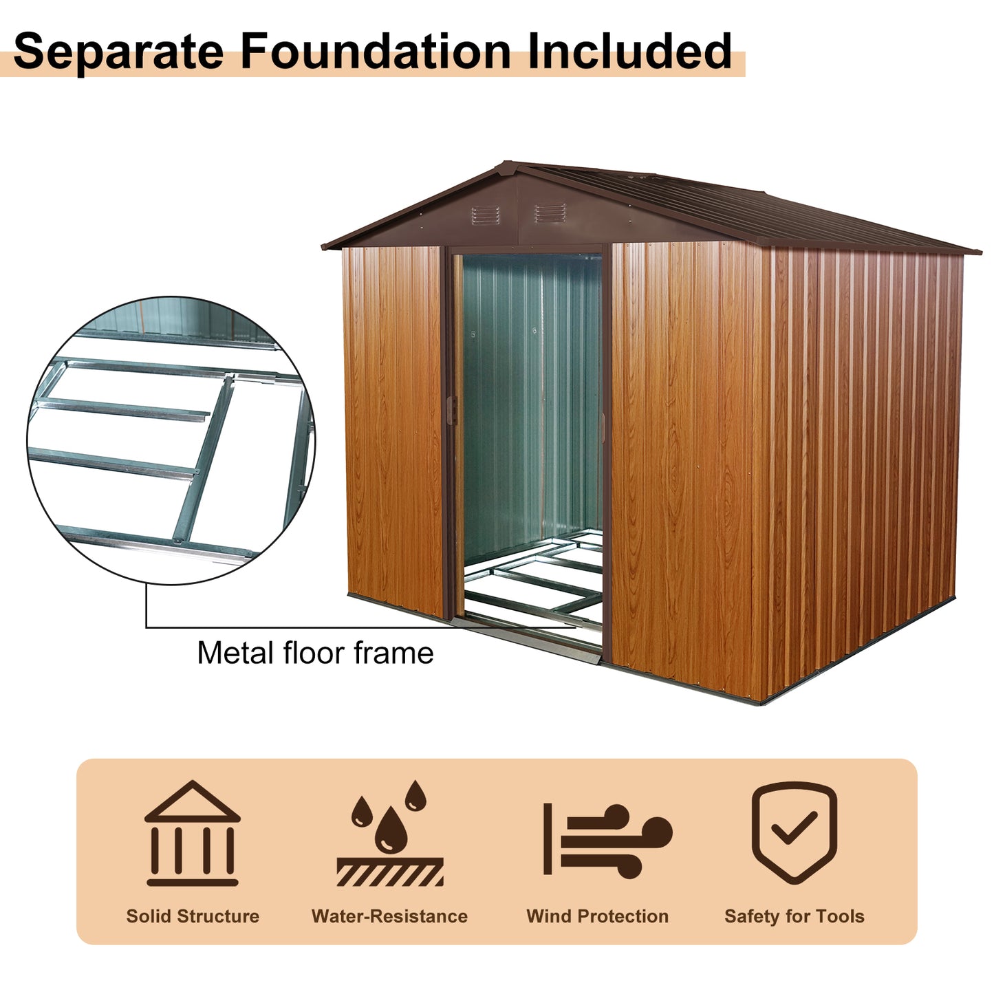 Oakridge Industrial Metal Storage Shed