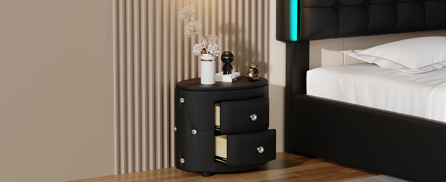 Luz Modern Elegant PU Nightstand