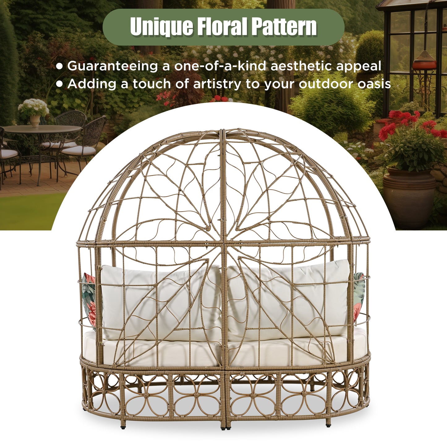 Somerset Craftsman Wicker Patio Daybed