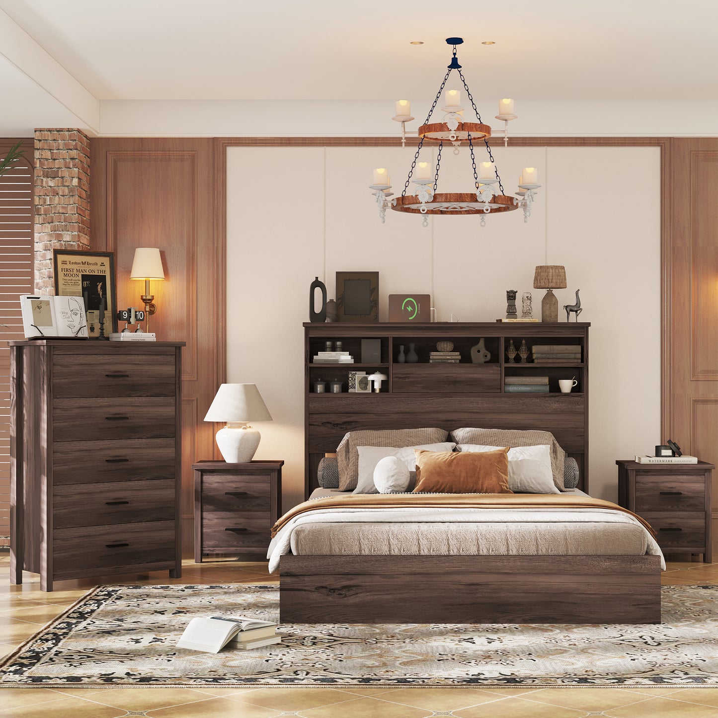 Napa Craftsman Wooden Queen Bedroom Set