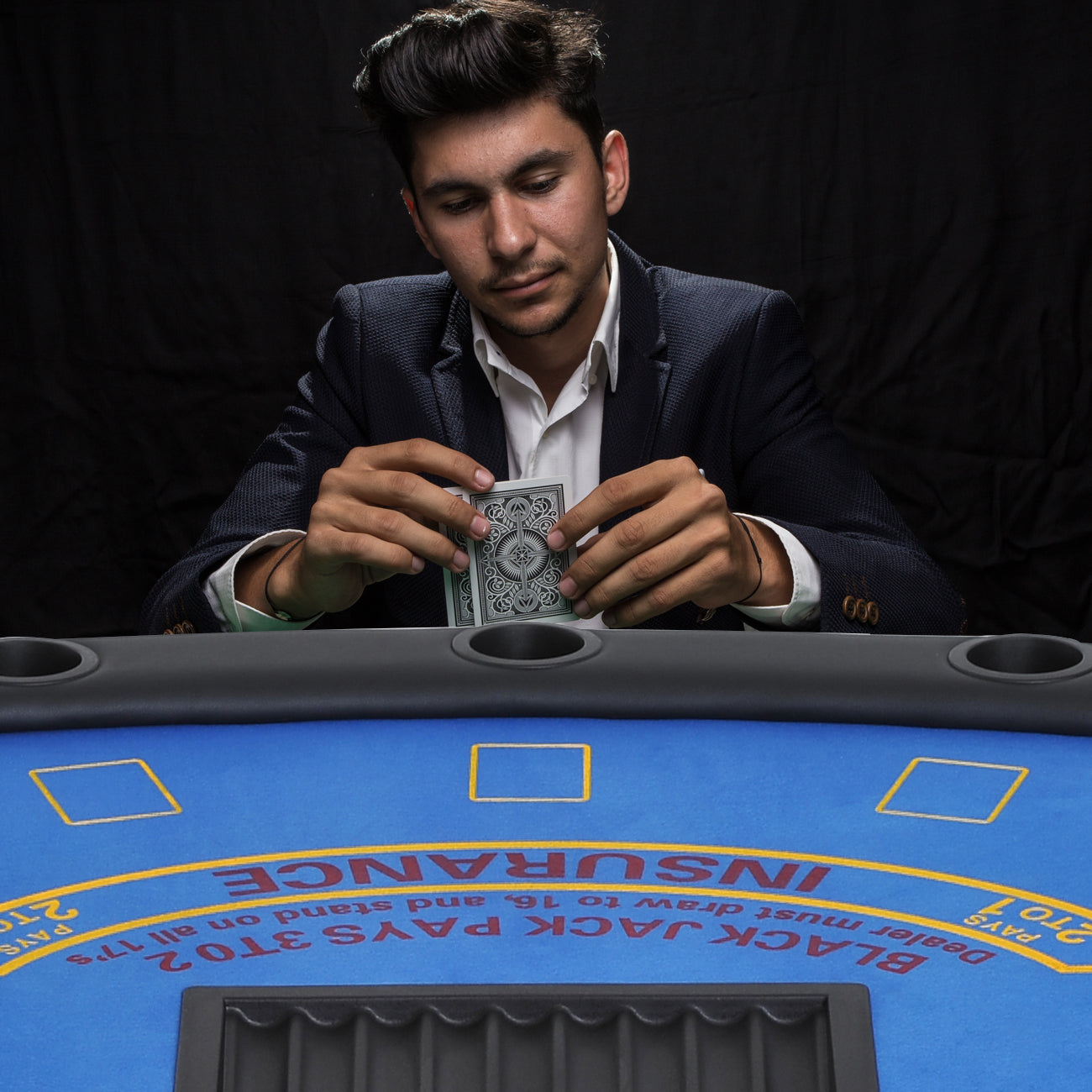 Fitch Contemporary Velvet Poker Table