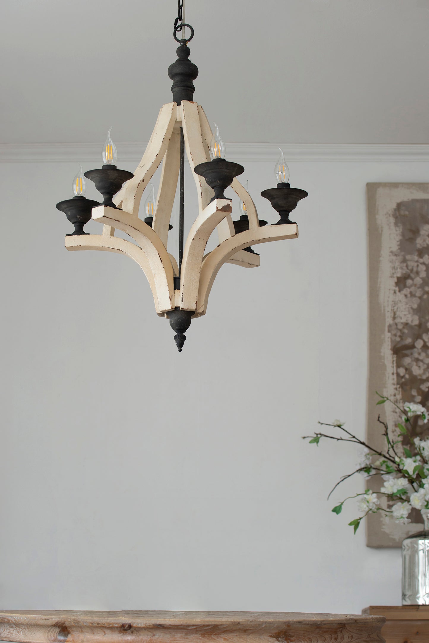 Cleo Contemporary Crystal Flush Ceiling Light