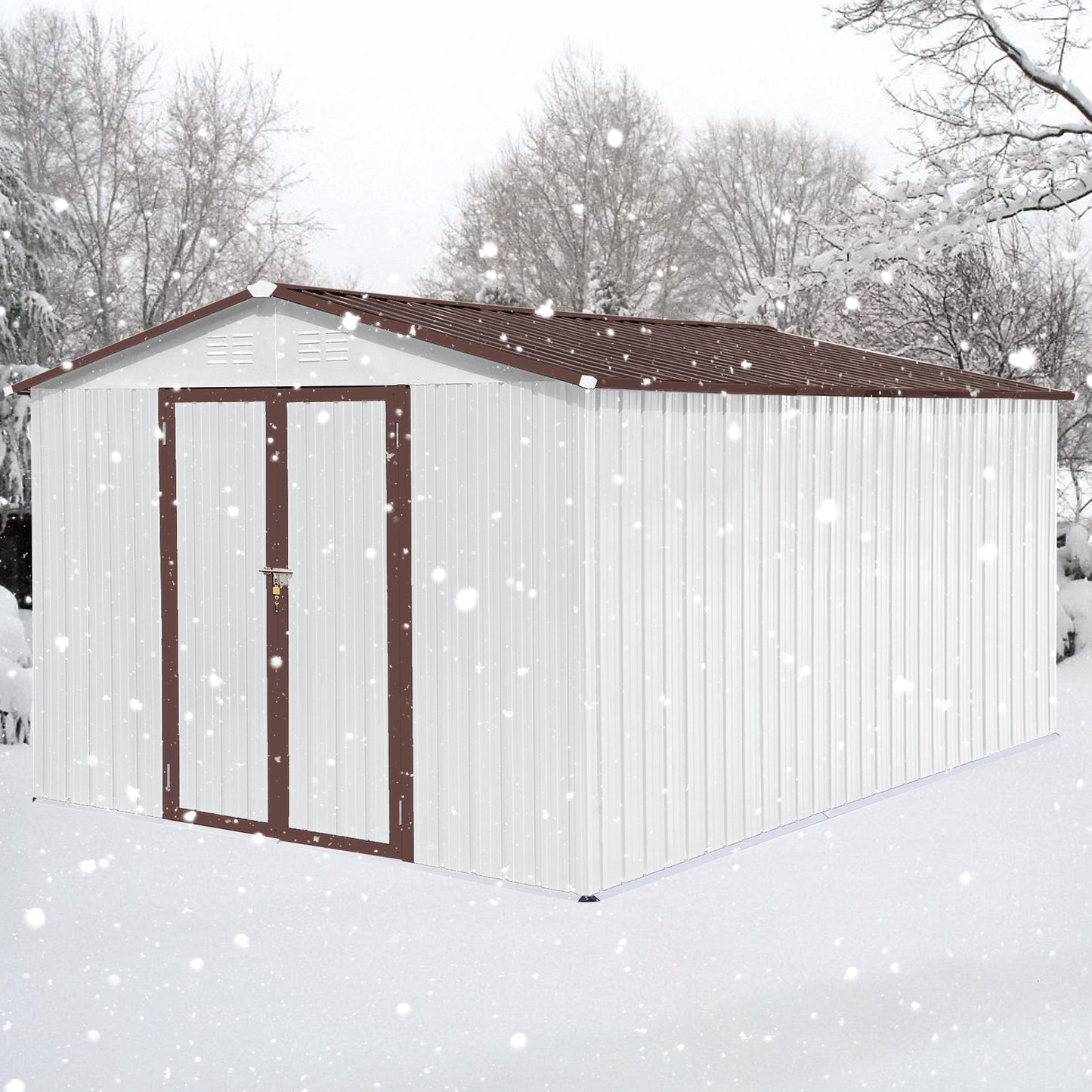 Healdsburg Industrial Metal Outdoor Storage Shed