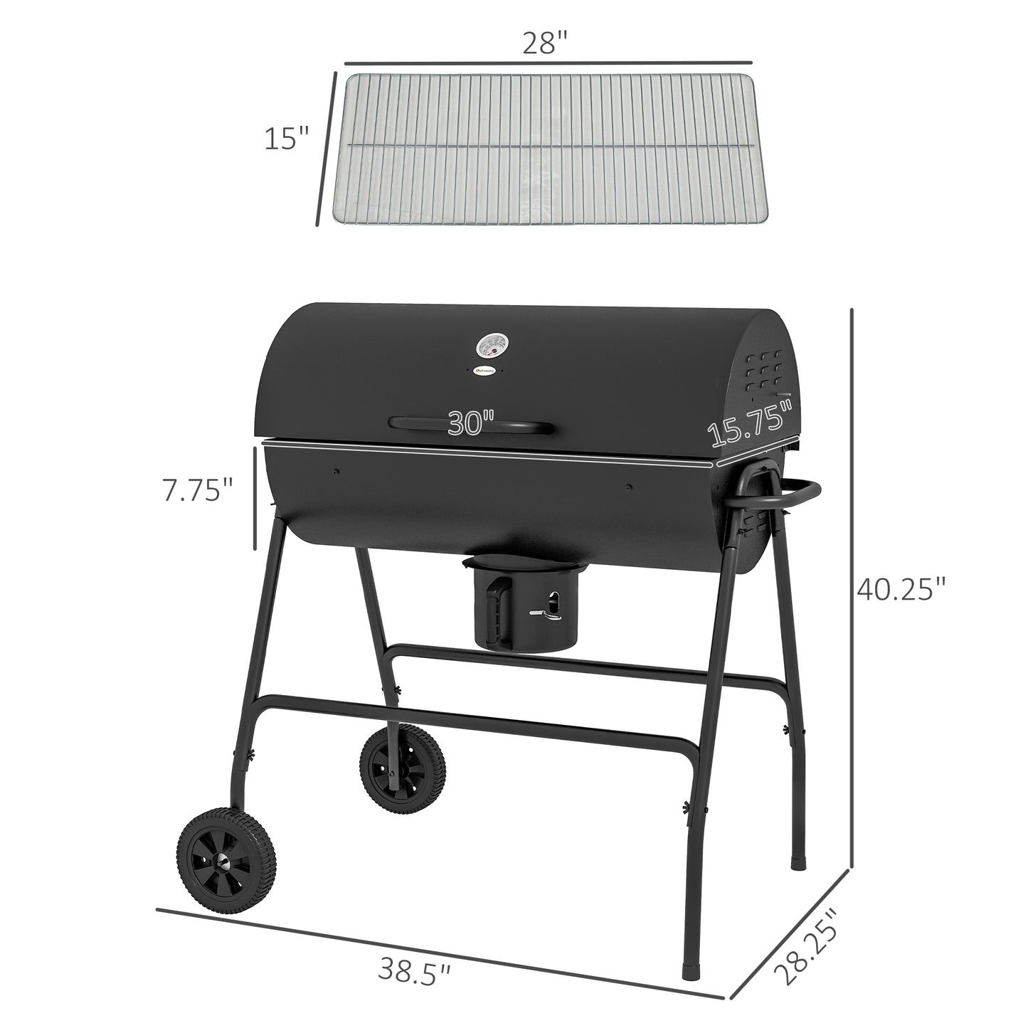 Lula Industrial Outsunny BBQ Grill