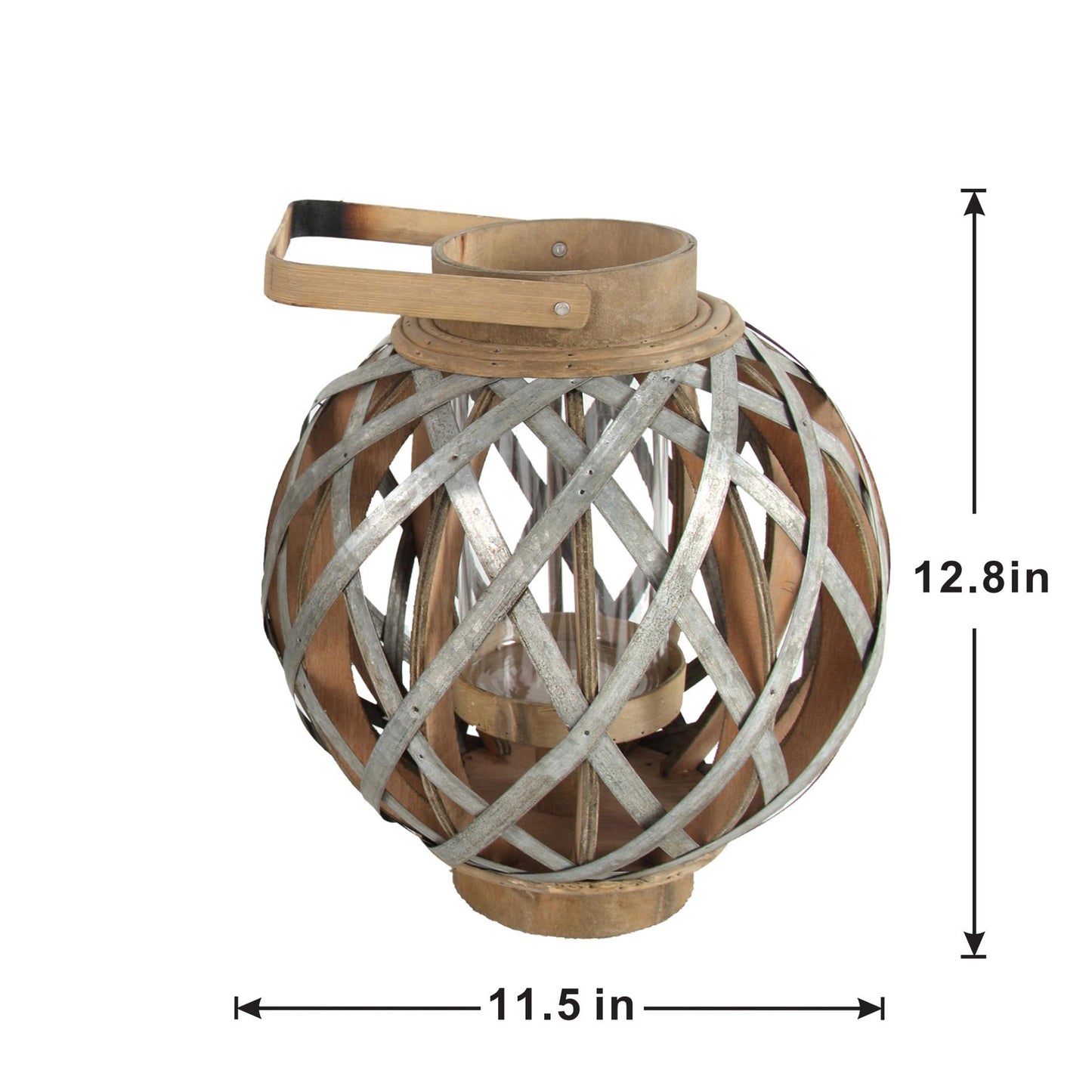 Lazzareschi Craftsman Wooden Lantern Decorative Light