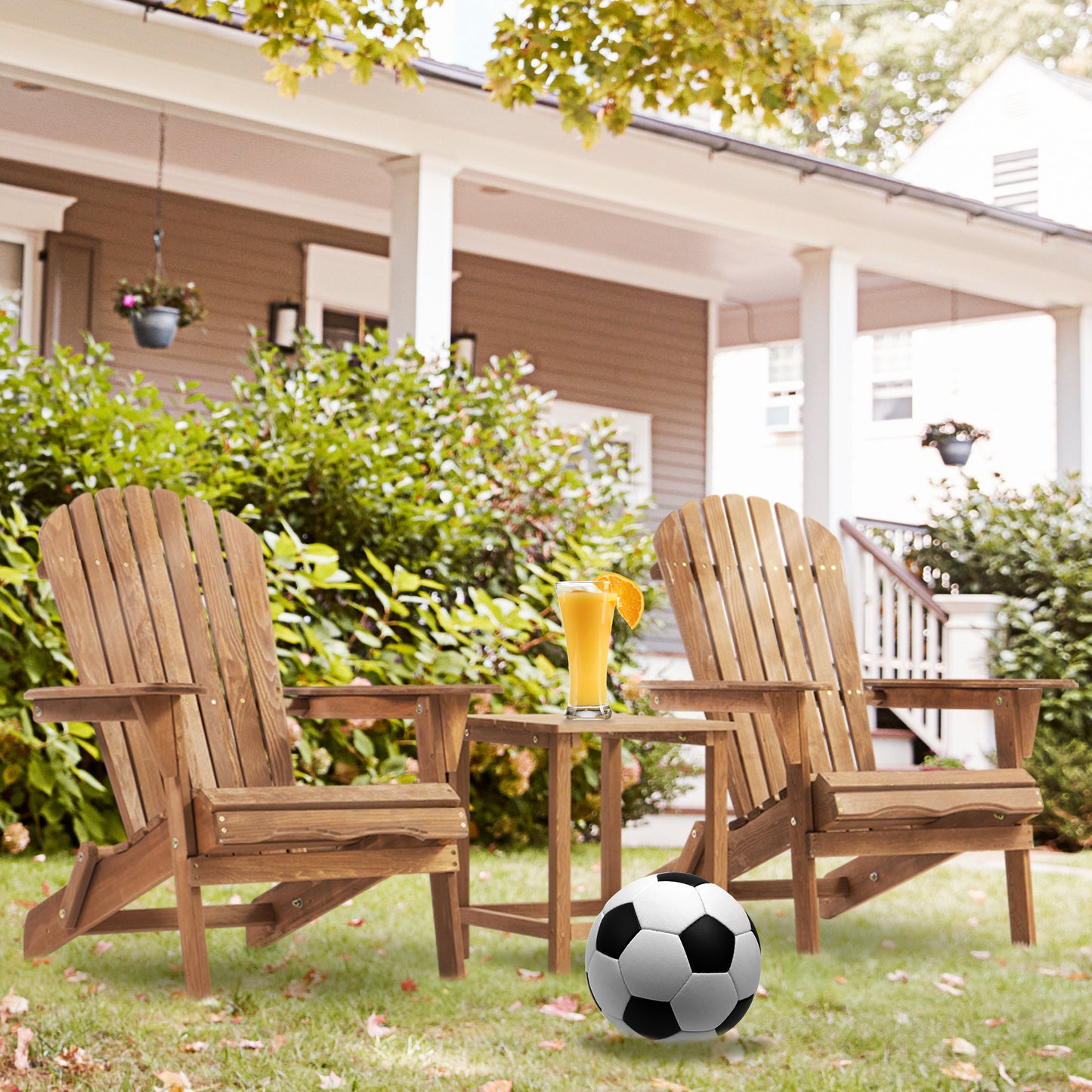 Cleo Craftsman Wood Chair Set