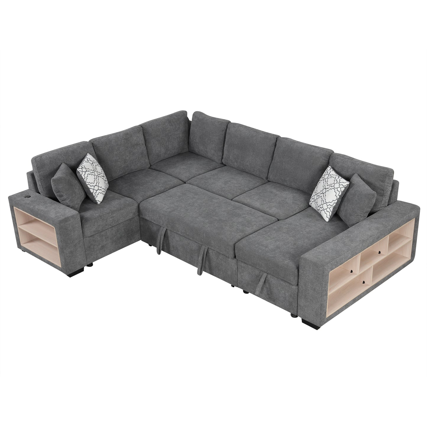 Lazzareschi Contemporary Pull-out Storage Sofa