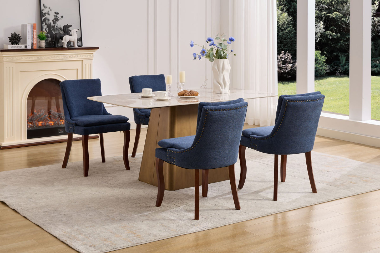 Healdsburg Modern Chenille Dining Chairs