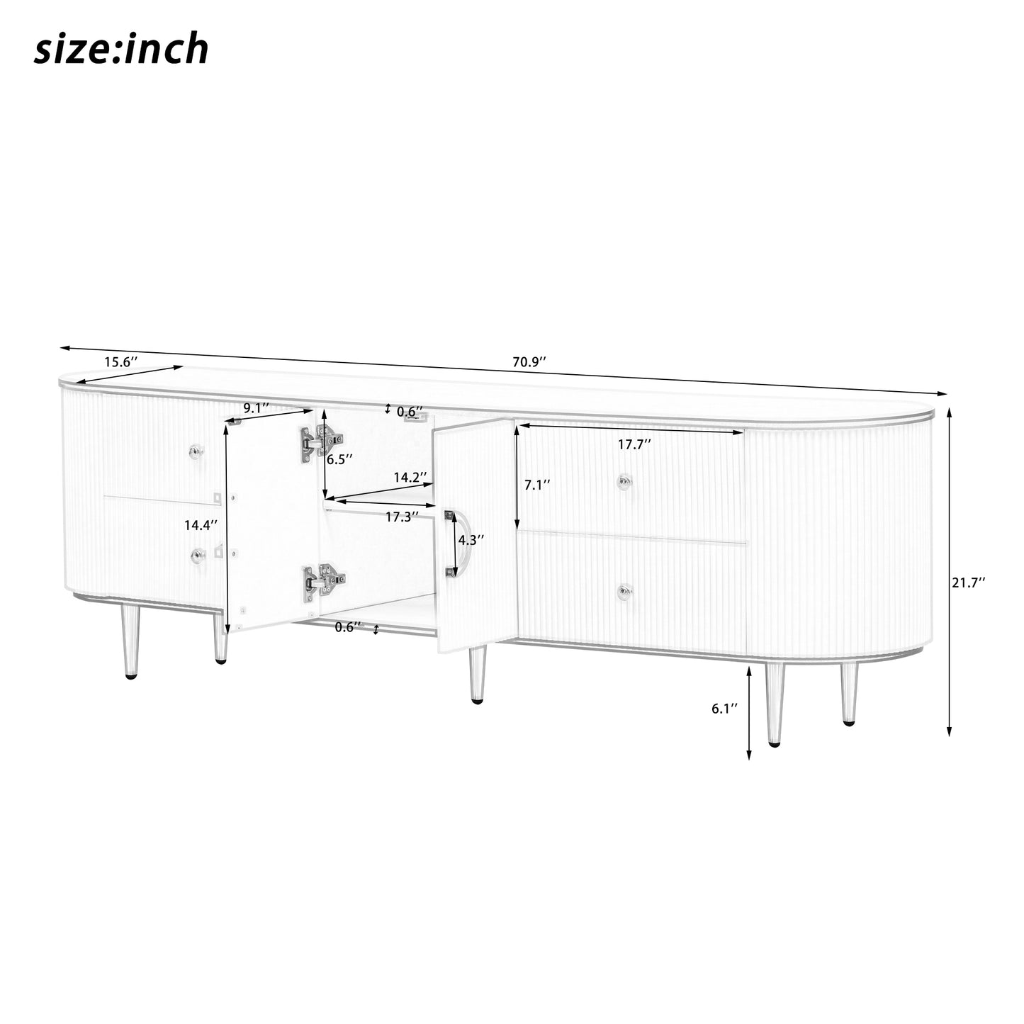 Centerville Modern U-Can TV Stand Cabinet