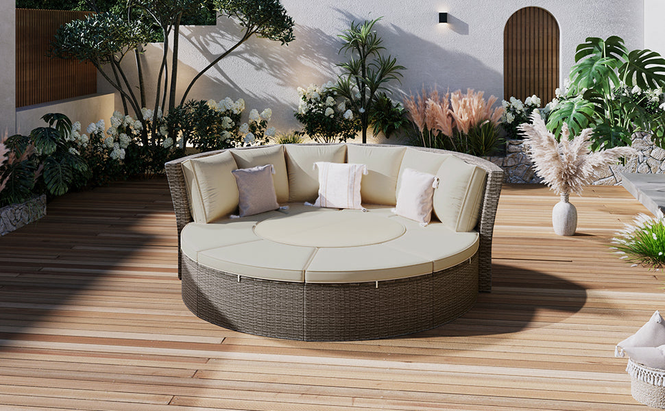 Justo Modern Patio Rattan Daybed