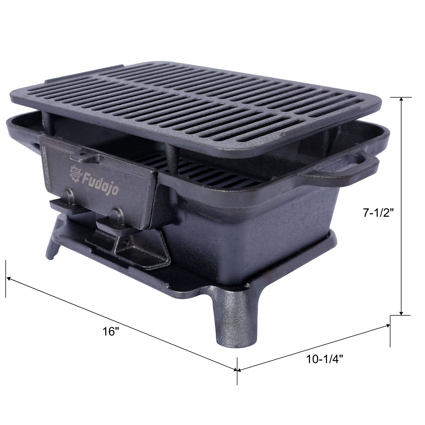 Lazzareschi Industrial Oval Cast Iron Grill