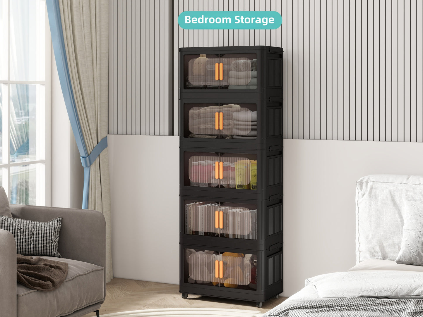 Napa Modern Folding Storage Cabinet