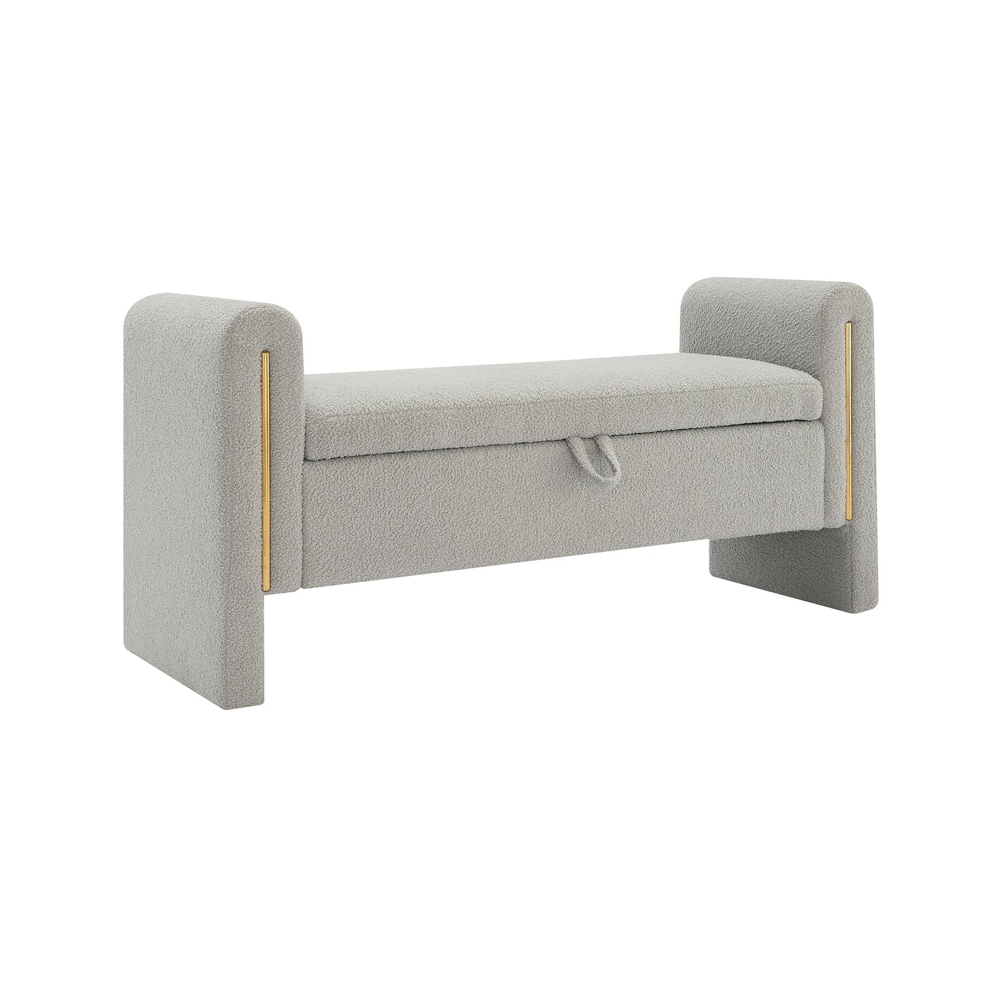 Warmsprings Modern Upholstered Storage Bench