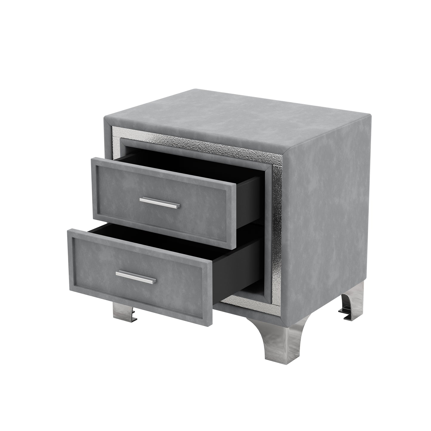 Silverleaf Modern LED Platform Bedroom Set