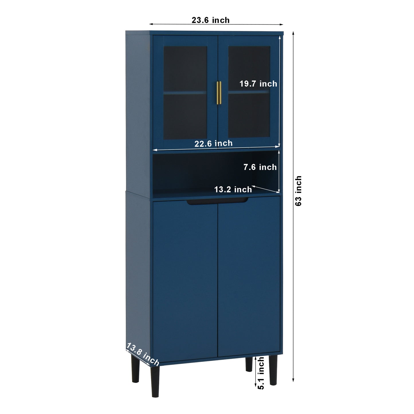 Irvington Contemporary Storage Bookcase